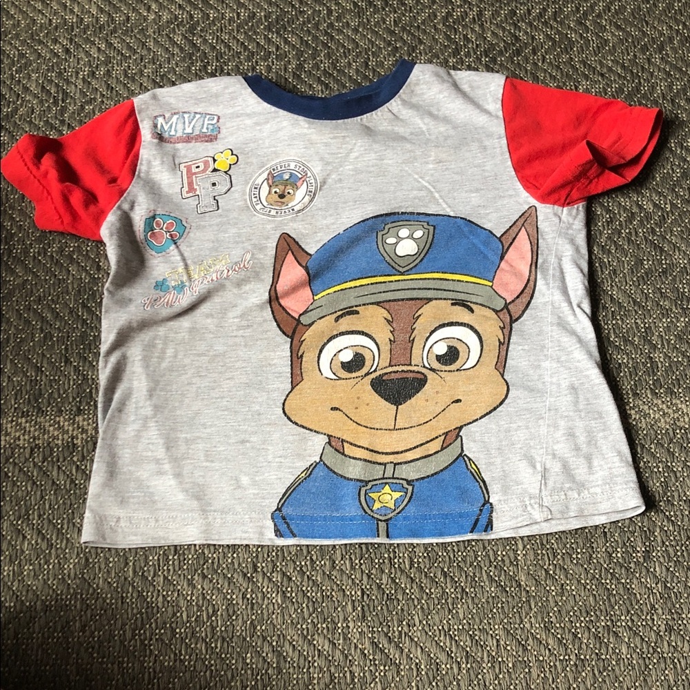 Nickelodeon Paw Patrol Chase Short-Sleeve Tee - Gray & Red